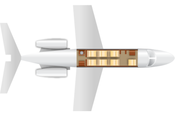 Private Light Jet Citation Encore Floor Plan