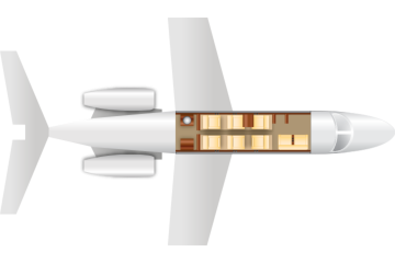 Private Mid Size Jet Citation Excel Floor Plan