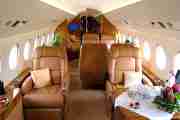 Private Heavy Jet Falcon 900 Interior