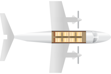 Private Turboprop King Air 350 Floor Plan