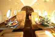 Private Mid Size Jet Hawker 850XP Interior