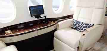 Private Jet for Rental Interior