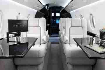 Private Mid Size Jet Gulfstream 150 Interior