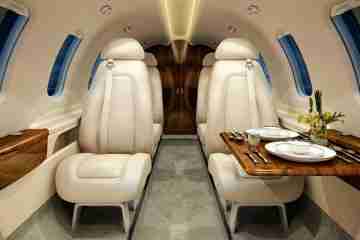 Private Light Jet Phenom 300 Interior