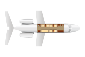 Private Heavy Jet Challenger 605 Floor Plan
