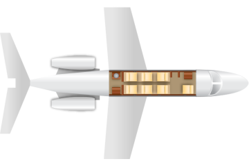 Private Light Jet Citation II/SP Floor Plan