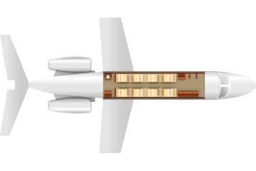 Private Super Mid Size Jet Citation Sovereign Floor Plan