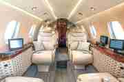 Private Mid Size Jet Citation VII Interior