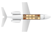 Private Light Jet Beechjet 400 Floor Plan