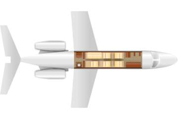 Private Mid Size Jet Gulfstream 100 Floor Plan