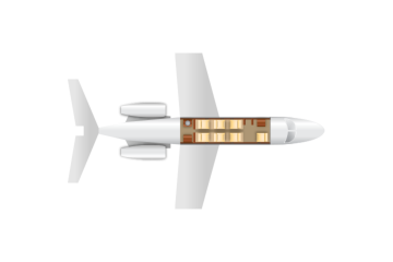 Private Light Jet Hawker 400XP Floor Plan